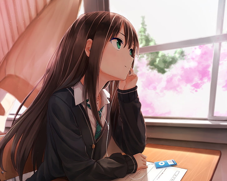 anime, anime girls, Shibuya Rin, one person, lifestyles, real people
